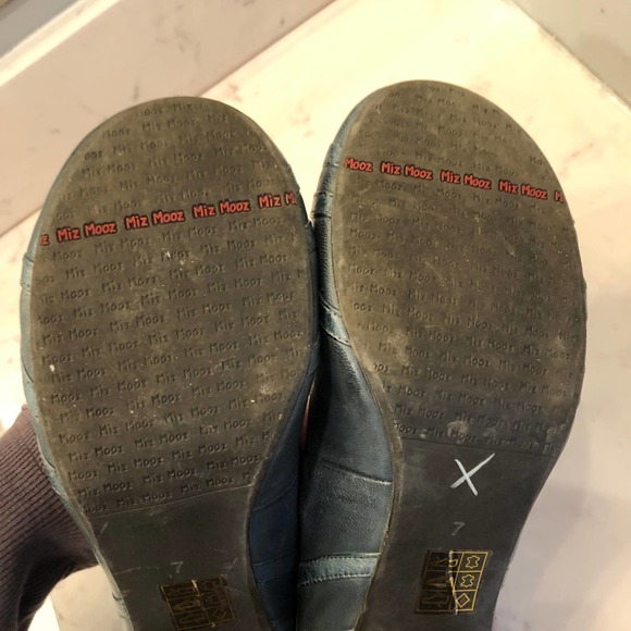 Miz Mooz Blue Leather Pumps/Heels Size 7 EUC - Picture 7 of 7